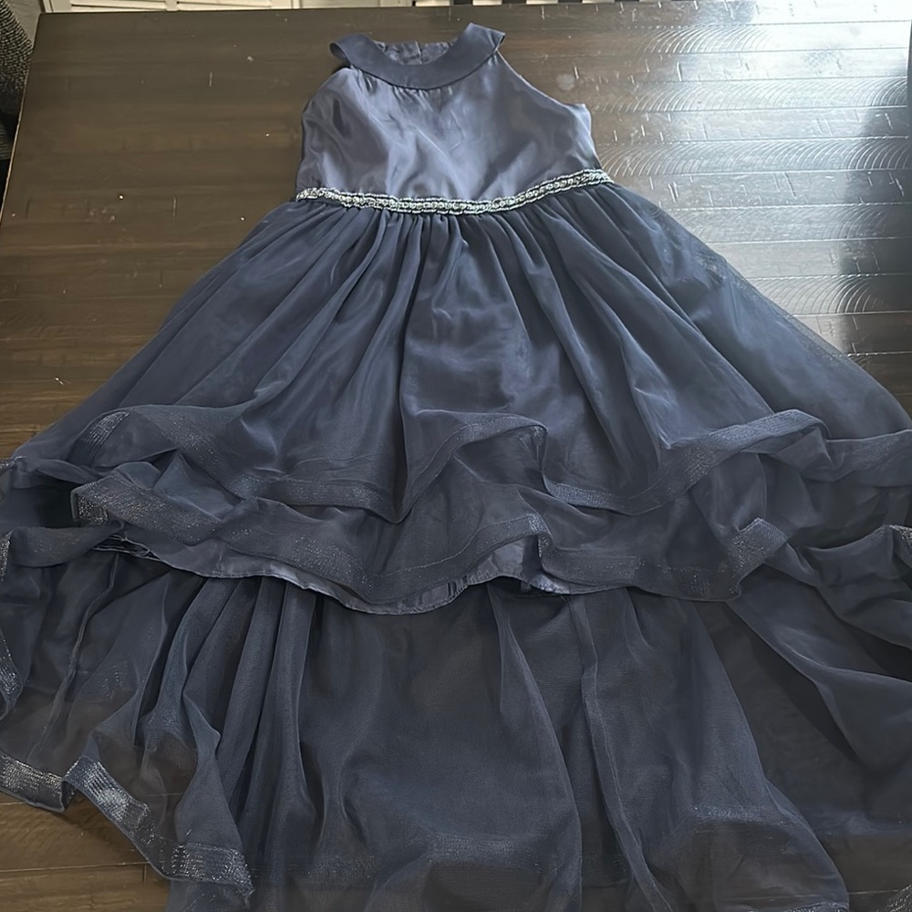 Elegant Navy Blue Kids Dress